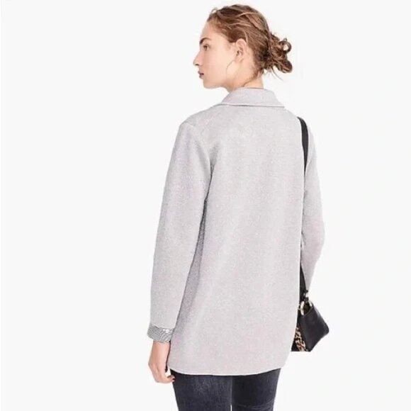 J.Crew Sparkly Sophie Open-Front Sweater Blazer XS – Metallic Holiday Layer - Picture 2 of 11